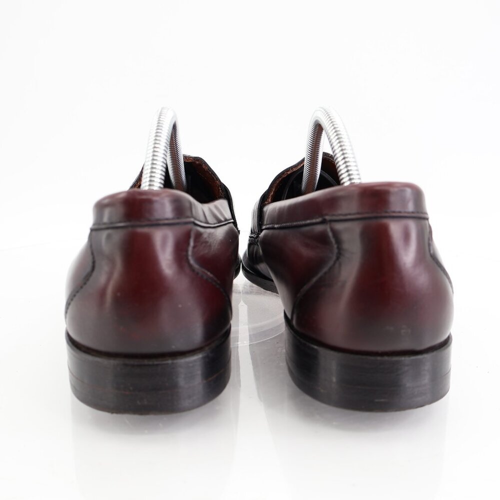 Allen Edmonds Men's Walden Loafer Size 10 3E Burgundy Leather Penny Slip on - Picture 7 of 13